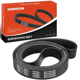 A-Premium Heavy-Duty Serpentine Drive Belt Compatible with Nissan Titan XD 2016 2017 2018 2019, V8 5.0L, Diesel