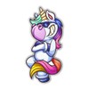 Magnet Cool Unicorn with Sunglasses Magnetic vinyl bumper sticker sticks
