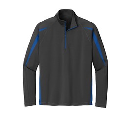 SPORT-TEK Unisex Sport-Wick Stretch Half Zip Colorblock Pullover