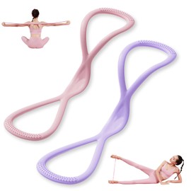 Figure 8 Resistance Bands for Women & Men,Back Training Elastic Ropes,Exercise Resistance Bands with Handles,8 Shaped Resistance Bands for Arms, Chest Expander, Yoga Gym Fitness Pulling Rope