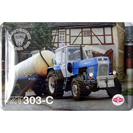 vielesguenstig by Robby Wanka Tin Sign 20 x 30 cm – Progress ZT 303-C Slurry Tank Tractor Tractor GDR