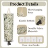CRASPIRE 2Pcs Green Leaves Plastic Grocery Bag Holder with 4Pcs
