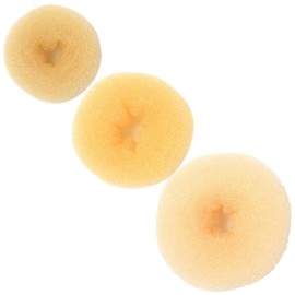 Topkids Accessories Hair Donut Bun Maker Set Bun Doughnut Hair Bun Shaper Bobby Pin Holder Donut Ring Styler Hair Bun Maker For Girls, Women, Ladies, Kids (Small, Medium & Large, Blonde)