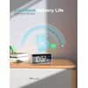Digital Alarm Clock, with Large Led Temperature Display, Portable Alarm