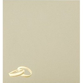 BRIEFUMSCHLÄGE24 BRIEFUMSCHLÄGE24 Plus Wedding Rings Gold Envelopes 15 x 15 cm 120 g/m² 150 x 150 mm Soft Cream: Tab of 100