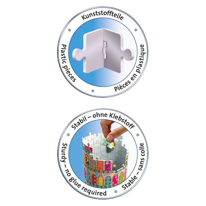 Ravensburger 12568 Tula Moon Monuments Pisa Tower 3D Puzzle (216