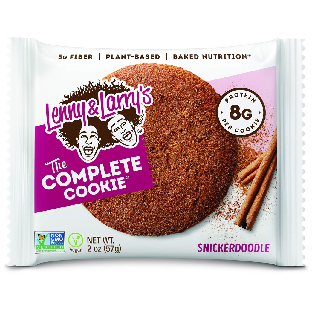 Lenny & Larry's The Complete Cookie, Snickerdoodle, 2 Ounce Cookies - 12 Count, Soft Baked, Vegan and Non GMO Protein Cookies (83223)