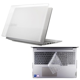 uconsmimo Laptop Case Set for 2026/2025 ThinkBook 16 Gen 9/8 (16″ Intel/AMD) Scratch-Resistant & Drop-Resistant Hard Shell Frosted Transparent​ Protective Cover + Keyboard Cover