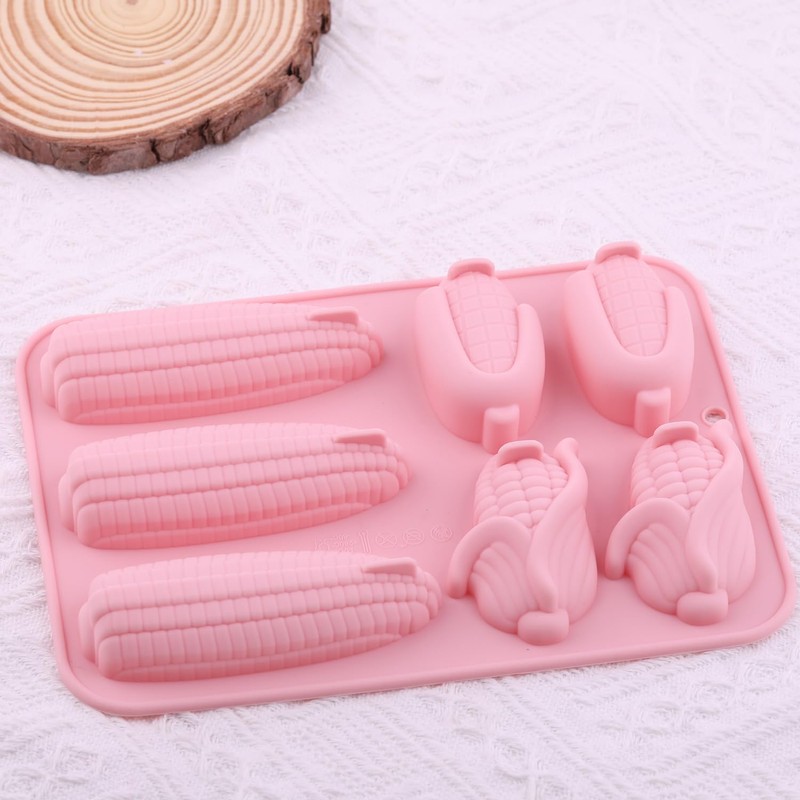 EPYHREHM 7 Cavity Corn Silicone Chocolate Molds For Chocolate Candy