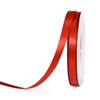 YAMA Red Double Faced Satin Ribbon 3/8 Inch 25 Yards