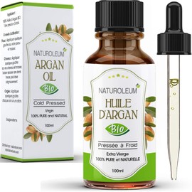 Organic Vegetable Oil, Cold Pressed - Pure and Natural - Care for Hair, Eyelashes, Nails, Skin, Beard (Argan Oil 100 ml)