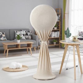 Large stand fan head net storage cover protective net cover Waffle Cover-Cream-Large