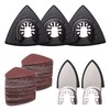 105PCS Oscillating Tool Detail Sanding Pads Kit, 3Pcs Triangle and