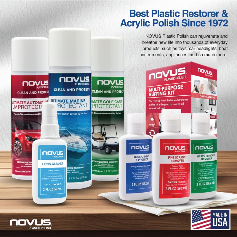 NOVUS Plastic Polish | Flexible Window Kit | One 3”