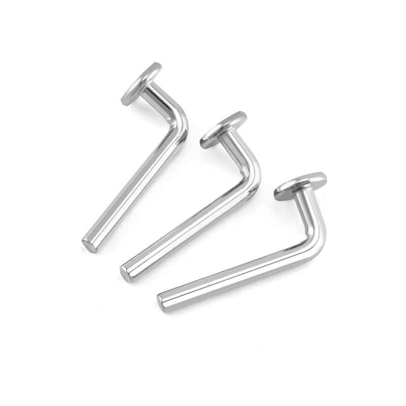QWORK Pallet Rack Drop Pin, 100 Pcs M7x55mm Accessory Shelving