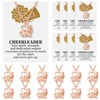 Liliaafar 24 Sets Cheerleader Necklace Gifts Bulk with Card,Gold