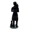 5.5 Inch Skeledgar Allan Poe Skeleton Figurine with Book, Black
