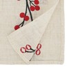 Holiday Cheer Embroidered Berry Table Runner