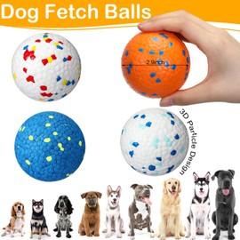 Jenaai 12 Pcs Dog Balls for Aggressive Chewers Tennis Ball Toys 2.9 Inch Indestructible Durable Bouncy Floating Balls Interactive Dog Balls for Large Medium Small Dogs and Puppies (Novel Color)