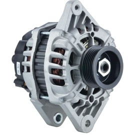 New 12 Volt, 90 Amps Alternator Compatible With/Replacement For Hyundai Accent Veloster Kia Rio 1.6 Liter 208-778, 27300-2B300, 2607372 6-Groove Pulley 57mm OD