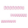 Chrome Pink Press on Nails Medium Square SWEKKE Fake Nails