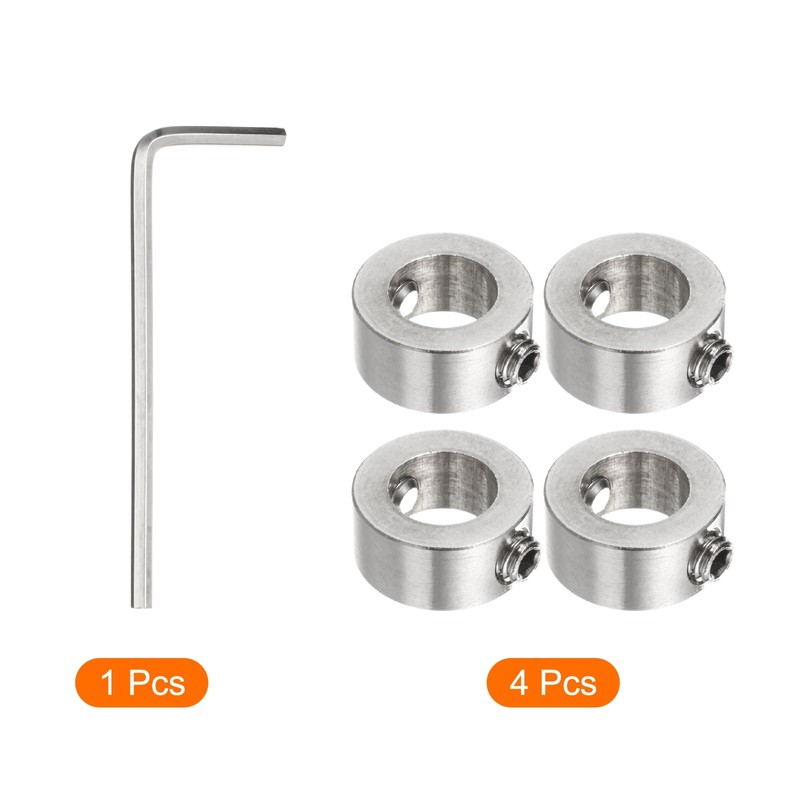 sourcing map 4pcs 10mm Drill Stop Collar Set Depth Stop,