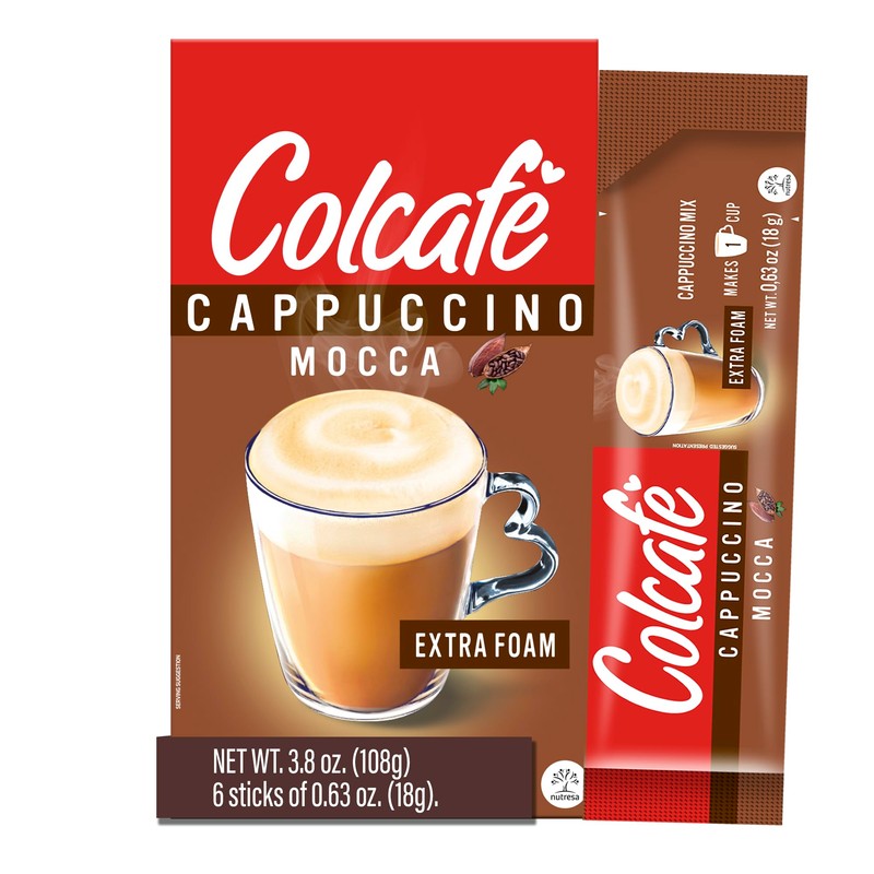 Colcafe Instant Mocca Cappuccino, 6 sticks per pack, Pack of