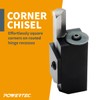 POWERTEC Square Corner Chisel – Spring-Loaded Mortise Chisel for Use