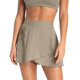Altiland - Faldas plisadas de tenis y golf con pantalones cortos, 3 pulgadas, Grava, Small