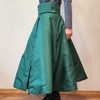 Green equestrian skirt for women - Winter insulated riding apparel