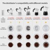 watchget Moka Pot Dosing Funnel, Espresso Coffee Dosing Funnel Plastic