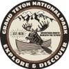 Retro looking GRAND TETON National PARK Explore & Discover STICKER Decal Hiking