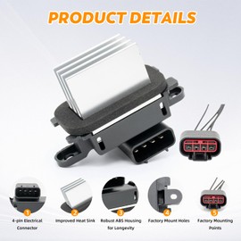 JulyDeep YH1829 BL3Z19E624A HVAC AC Blower Control Module Blower Motor Resistor Kit with Harness Compatible with 2009-2017 Ford Expedition Lincoln Navigator, 2009-2014 Ford F-150 Replace BL3Z-19E624-A