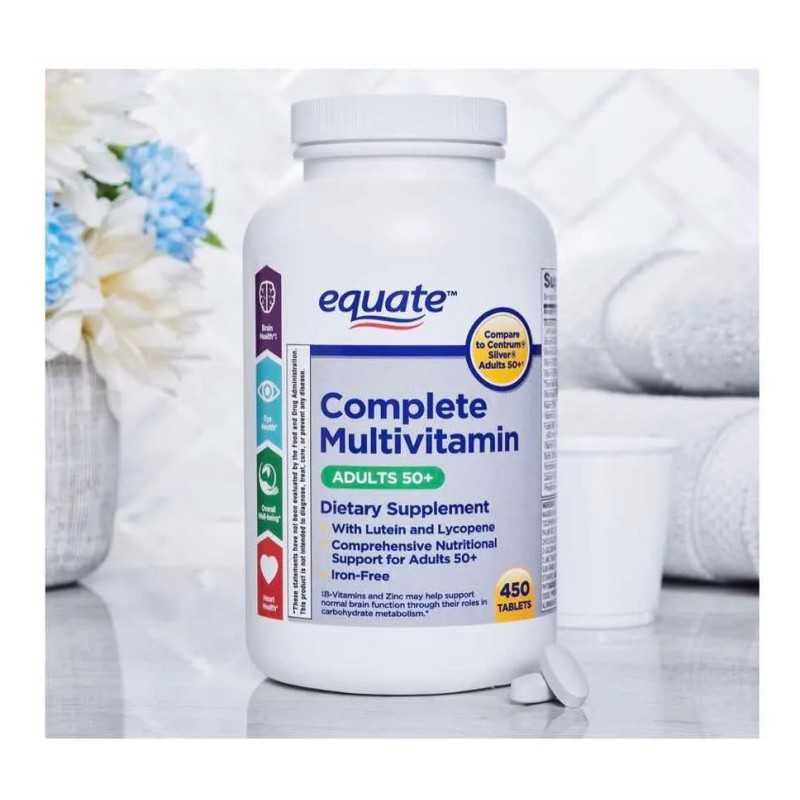 Multivitamínico Completo Equate 450 Comprimidos Sabor