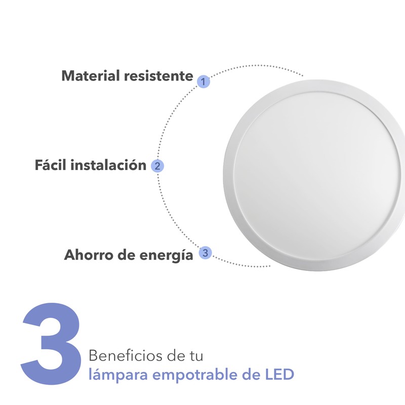 Rca Lámpara De Led Empotrable Rc-lmt12