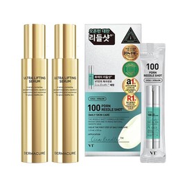 Dermacure Ultra Lifting Serum 80ml x2 + VT Riddle Shot Ampoule Pouch 10 Sheets / 더마큐어 울트라 리프팅 세럼 80ml x2 + 브이티 리들샷 앰플 파우치 10매