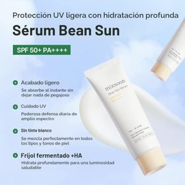 mixsoon Bean Sun Serum – FPS 50+ PA++++, Protector Solar tipo sérum 50 ml