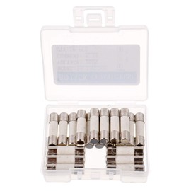 BOJACK T6.3AH250V 5x20mm 6.3A 250V Slow-Blow Ceramic Fuses 6.3 amp 250 Volt 0.2x0.78 Inch Ceramic Tube Time-delay Fuses (Pack of 20)