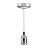 Knightsbridge 6 Inch E27 Vintage Pendant Set in Polished Chrome