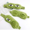 Sad frog eye patch, blindfold, sleep mask, character eye mask frog eye patch 2ea
