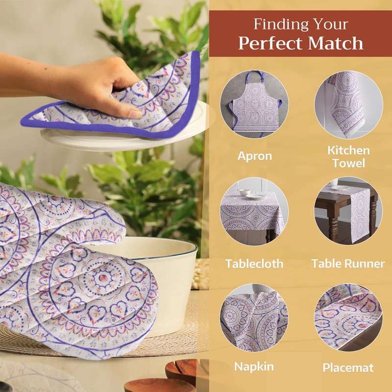 Maison d' Hermine Pot Holders 100% Cotton Heat Resistant Potholders