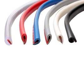 ESUPPORT 16ft 5M U Shape Car Door Moulding Rubber Scratch Protector Strip Edge Guard Trim Seal Transparent