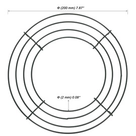 MOUYAT 20 Pack 8 Inch Round Green Metal Wreath Frame, Floral Crafts Wreath Form for DIY Christmas Wedding Party
