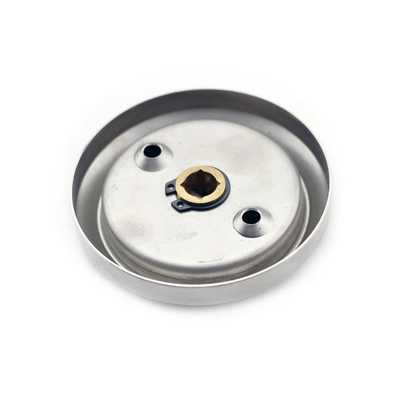 AWOCAN 2PCS Round Recessed Door Handle Hidden Brushed Stainless Steel