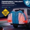 Bike Cover for Transport on Rack,15Mil Thickness PE Material,Elastic Straps