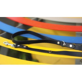 BURA 2.2 m Dog Lead for Large Dogs, Lightweight and Handy, Does Not Deform, Durable, Waterproof, Non-Allergen (Black, S)