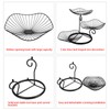 OwnMy 3-Tier Fruit Basket Stand Decorative Iron Fruit Bowl, Metal