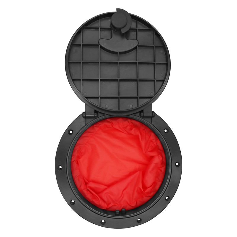 KUNPENG 8'' Black Deck Deck Hatch with Storage Bag Plate