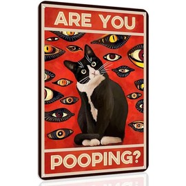 No Weenies Allowed Metal Signs for Home Decor Stylish Wall Art Door Sign Room Wall Decor For Men Women 8 X 12 Inch - Color: Red Bathroom