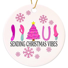 Funny Christmas Ornaments 2025, Adult Naughty Ornament for Exchange, Inappropriate Tacky Ugly Ornaments for Tree - Funny Gifts, Gag Gifts for Christmas, White Elephant Gift for Adults